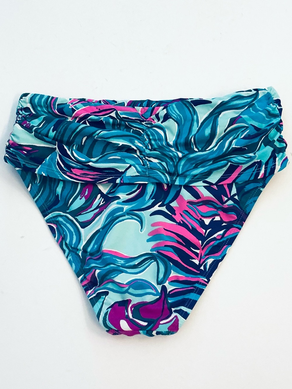 LILLY PULITZER Meechi Bikini Top, High-Waisted Lagoon Sarong Hipster Bottom Sz 4 - Picture 9 of 16